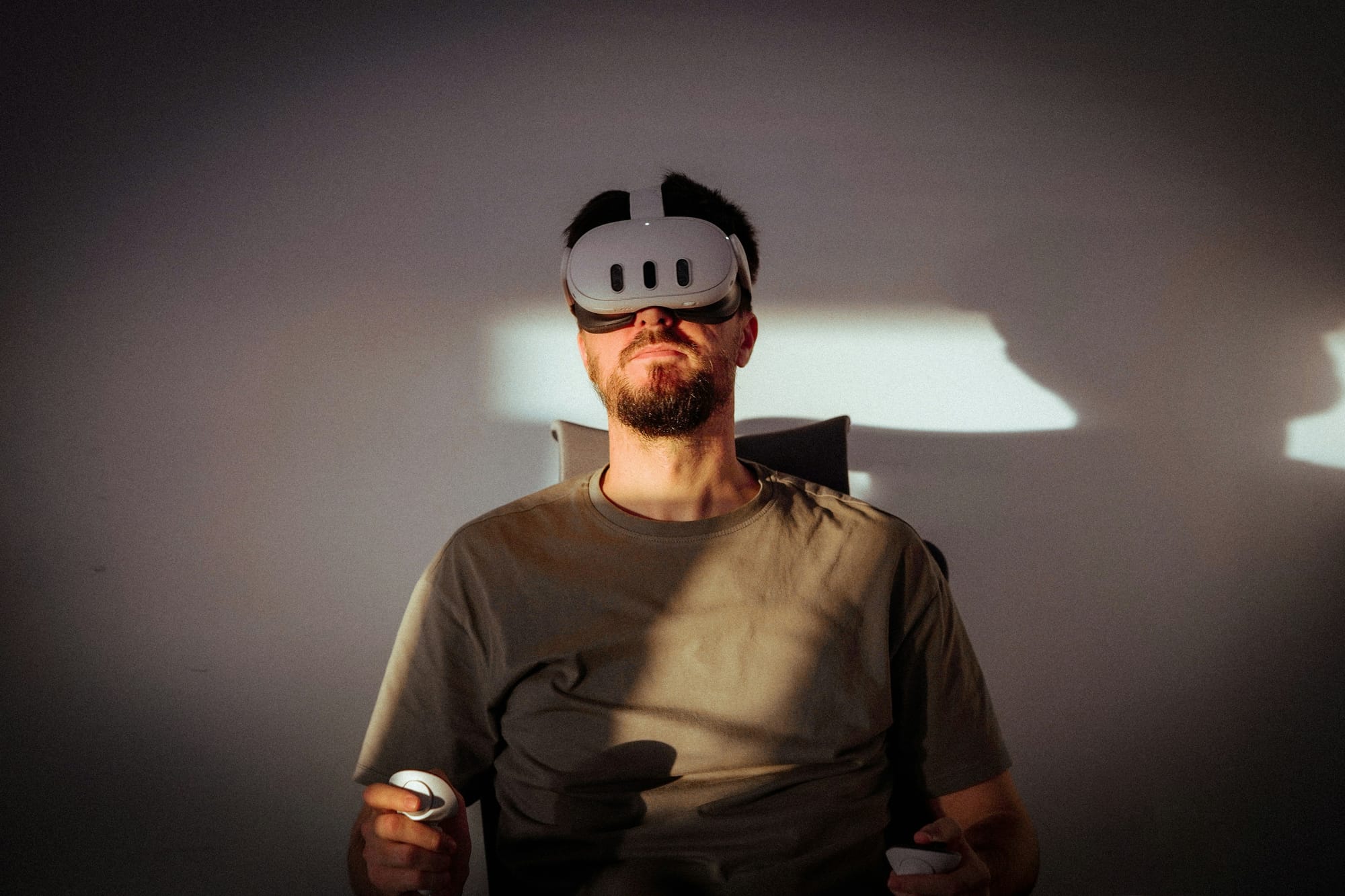 person wearing quest 3 - Oculus For Work