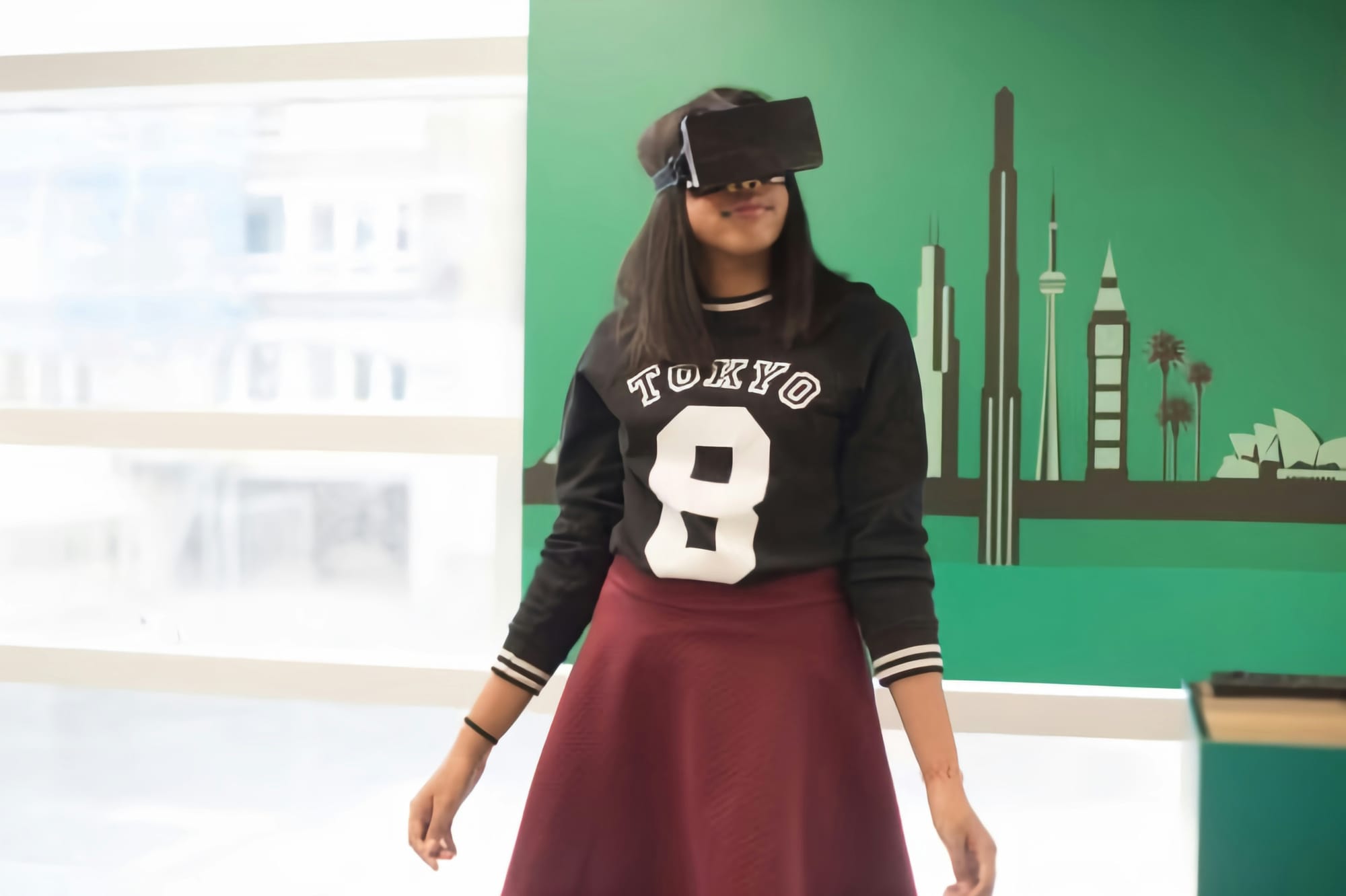 woman enjoying productive session from VR Productivity Apps